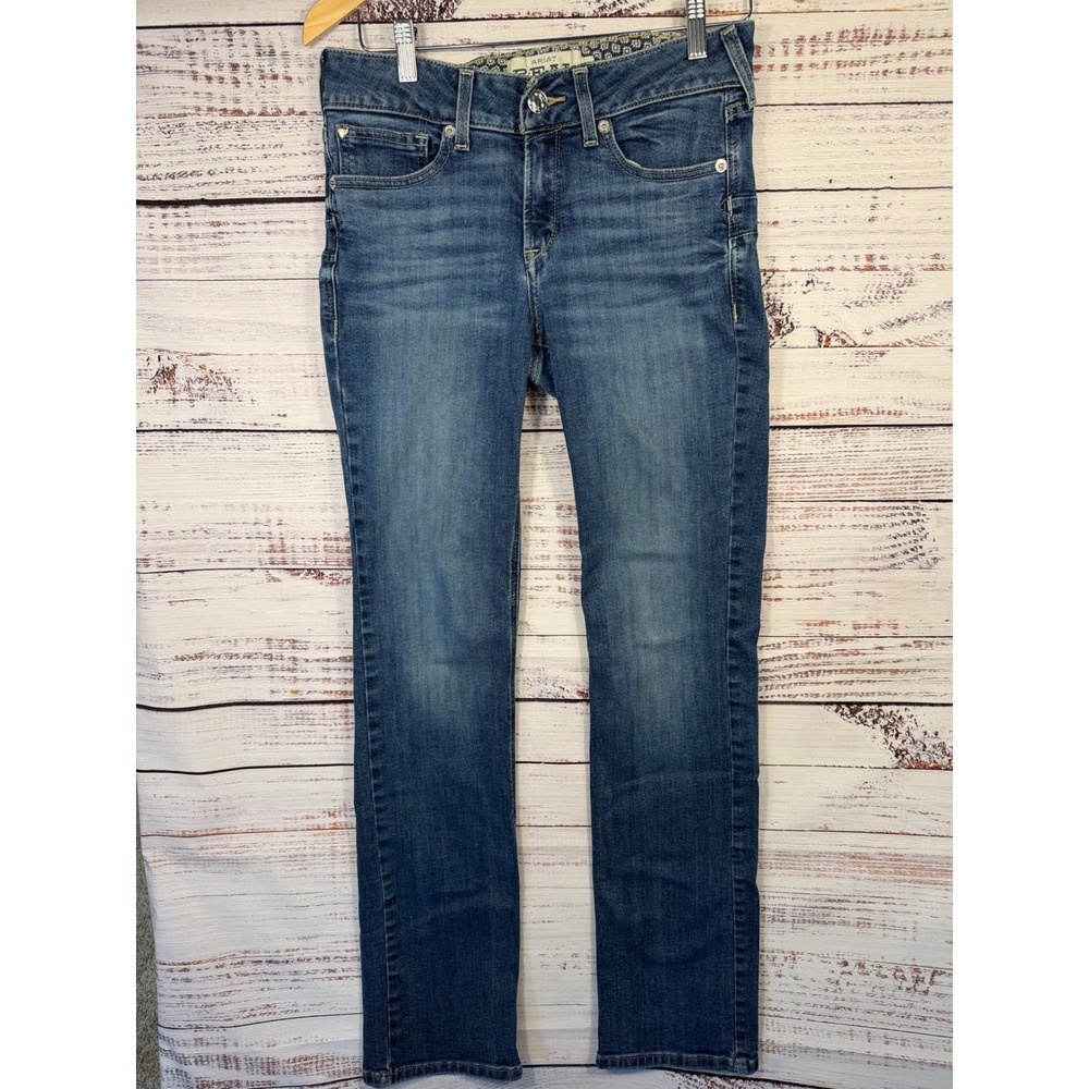 Ariat Real Abby Straight Leg Jeans Women 29L Mackenzie Blue Stretch 10036814